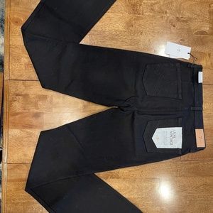 NWT 7 for all Mankind luxe vintage high rise flare, black, sz 28